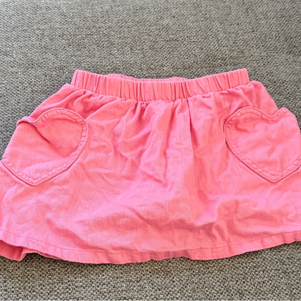 Cat & Jack Coral Skort with Heart Details